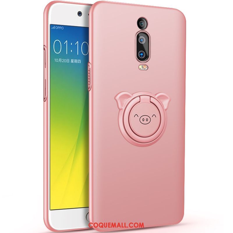 Étui Xiaomi Mi 9t Support Petit Tendance, Coque Xiaomi Mi 9t Rose Simple Beige