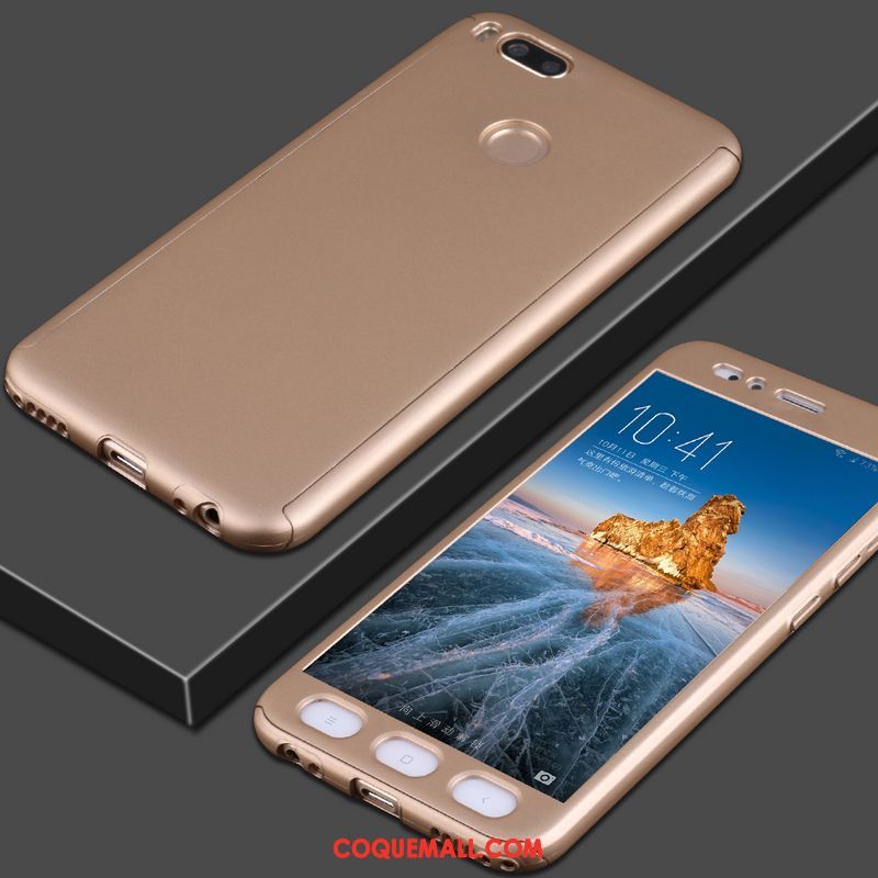 Étui Xiaomi Mi A1 Incassable Petit Or, Coque Xiaomi Mi A1 Rouge Protection Beige