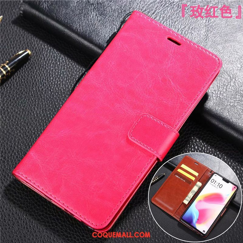 Étui Xiaomi Mi A1 Portefeuille Rouge Étui En Cuir, Coque Xiaomi Mi A1 Petit Téléphone Portable Beige