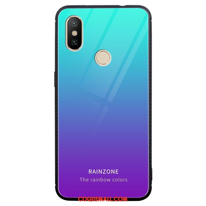 Étui Xiaomi Mi A2 Bleu Incassable Tendance, Coque Xiaomi Mi A2 Personnalité Difficile Beige