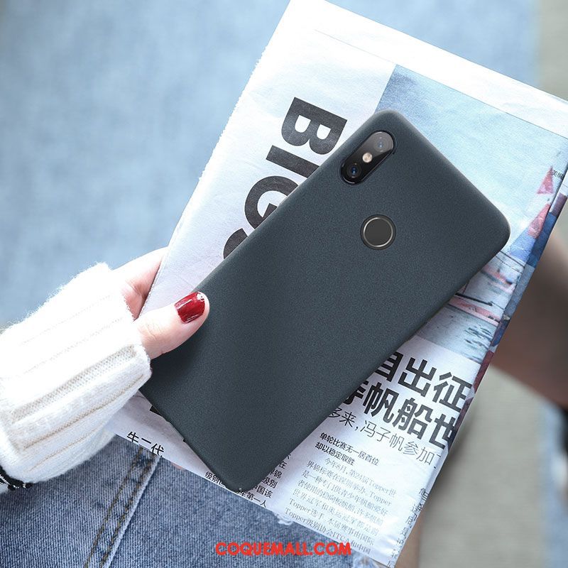 Étui Xiaomi Mi A2 Personnalité Net Rouge Incassable, Coque Xiaomi Mi A2 Délavé En Daim Clair Beige