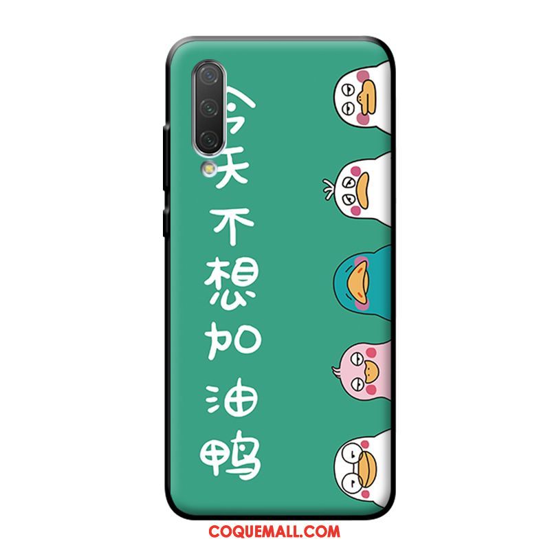 Étui Xiaomi Mi A3 Mode Charmant Fluide Doux, Coque Xiaomi Mi A3 Vert Téléphone Portable Beige