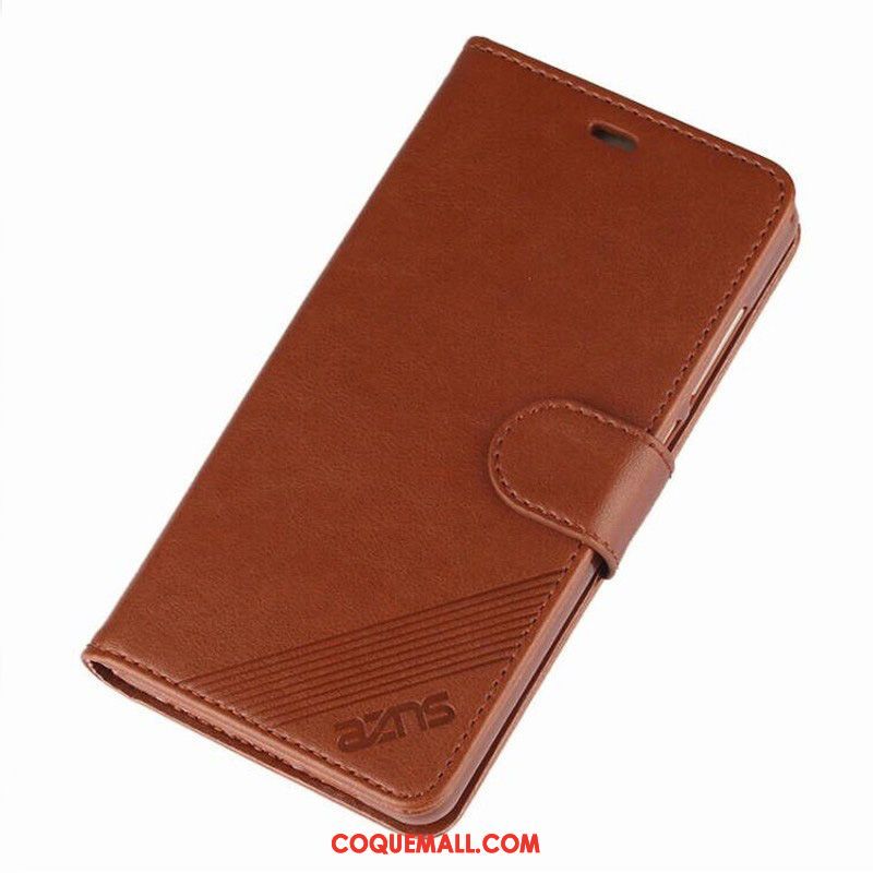 Étui Xiaomi Mi Max 2 Étui En Cuir Tout Compris Protection, Coque Xiaomi Mi Max 2 Téléphone Portable Petit Braun Beige