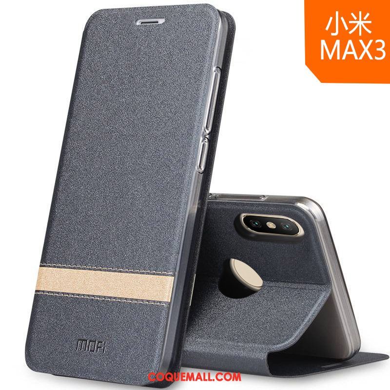 Étui Xiaomi Mi Max 3 Gris Petit Téléphone Portable, Coque Xiaomi Mi Max 3 Silicone Tendance Beige