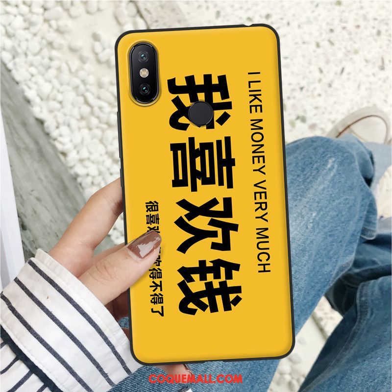 Étui Xiaomi Mi Max 3 Protection Jaune Fluide Doux, Coque Xiaomi Mi Max 3 Téléphone Portable Tendance Beige