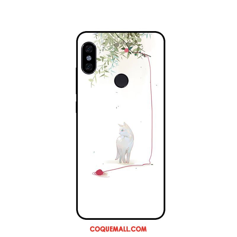 Étui Xiaomi Mi Max 3 Rouge Vintage Téléphone Portable, Coque Xiaomi Mi Max 3 Fluide Doux Chat Beige