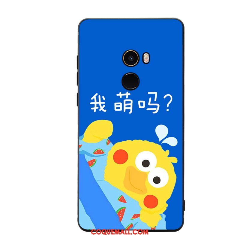 Étui Xiaomi Mi Mix 2 Dessin Animé Charmant Fluide Doux, Coque Xiaomi Mi Mix 2 Téléphone Portable Protection Beige