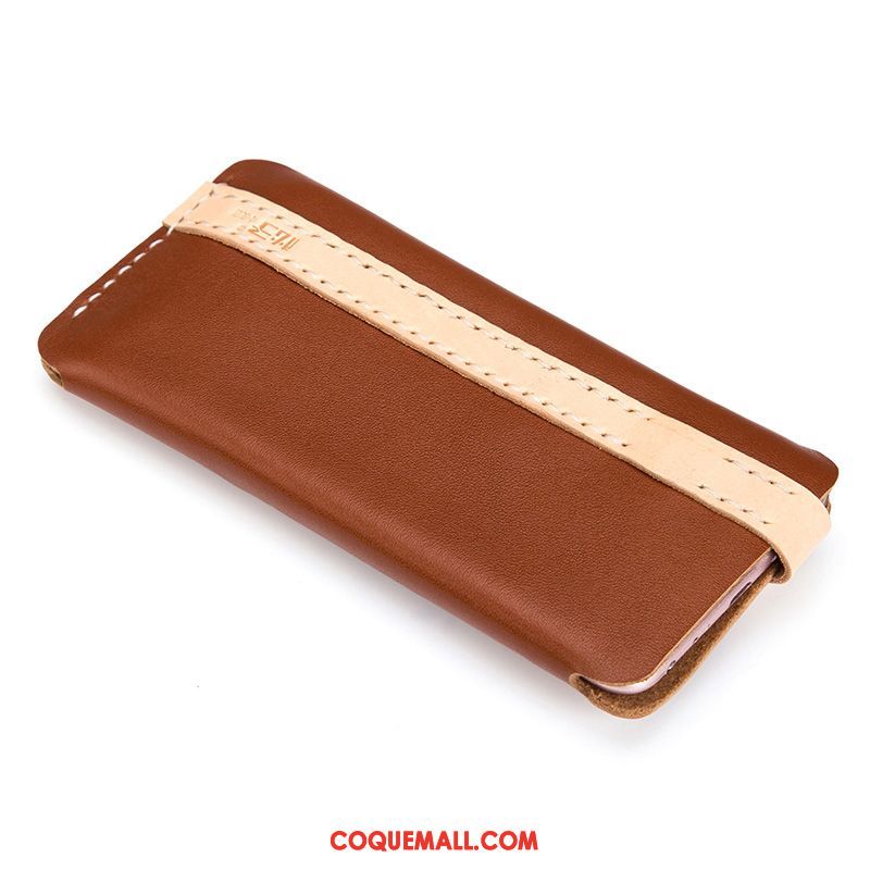 Étui Xiaomi Mi Mix 2 Ornements Suspendus Étui En Cuir Petit, Coque Xiaomi Mi Mix 2 Manuel Téléphone Portable Braun Beige