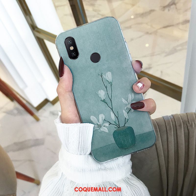 Étui Xiaomi Mi Mix 2s Créatif Silicone Bleu, Coque Xiaomi Mi Mix 2s Fluide Doux Personnalité Beige