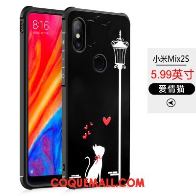 Étui Xiaomi Mi Mix 2s Personnalité Marque De Tendance Téléphone Portable, Coque Xiaomi Mi Mix 2s Tout Compris Incassable Beige