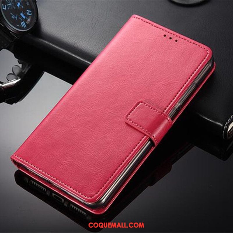 Étui Xiaomi Mi Mix 3 Rouge Tout Compris Antidérapant, Coque Xiaomi Mi Mix 3 Clamshell Petit Beige