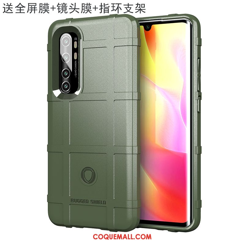 Étui Xiaomi Mi Note 10 Lite Jeunesse Fluide Doux Tout Compris, Coque Xiaomi Mi Note 10 Lite Magnétisme Protection Beige