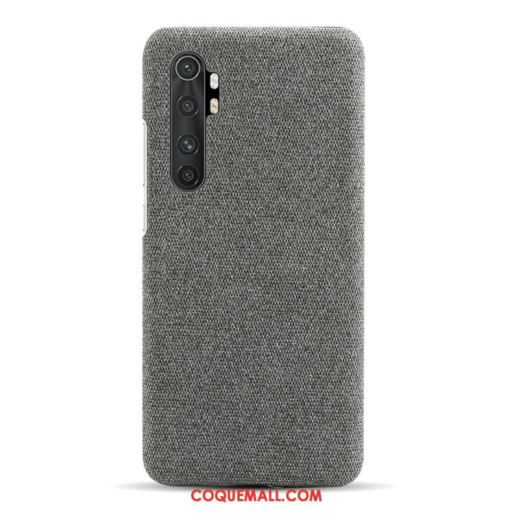 Étui Xiaomi Mi Note 10 Lite Jeunesse Gris Personnalité, Coque Xiaomi Mi Note 10 Lite Petit Carte Beige