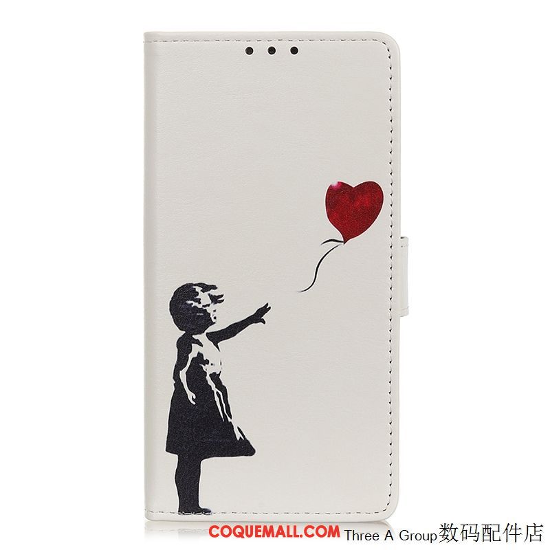 Étui Xiaomi Mi Note 10 Téléphone Portable Charmant Blanc, Coque Xiaomi Mi Note 10 Protection Petit Beige