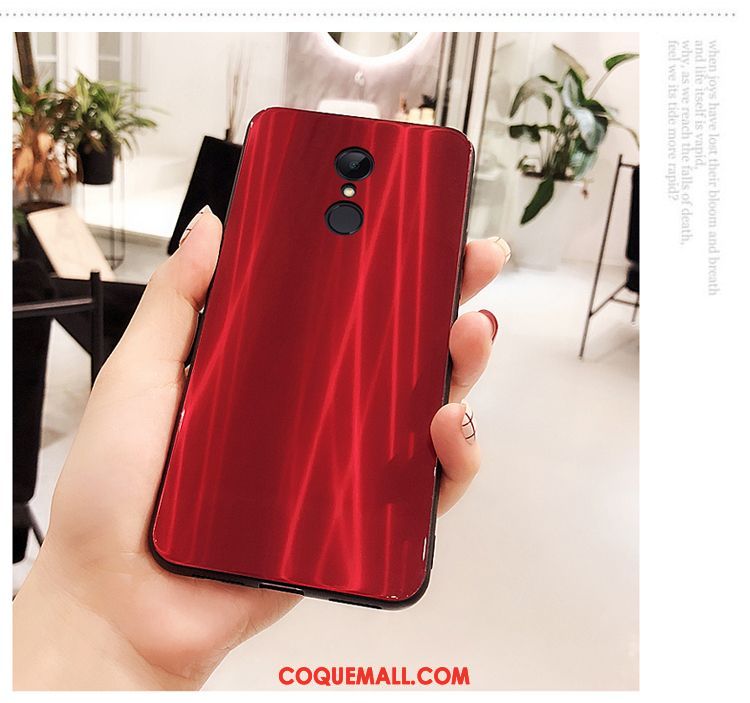 Étui Xiaomi Redmi 5 Difficile Protection Tout Compris, Coque Xiaomi Redmi 5 Rouge Créatif Beige