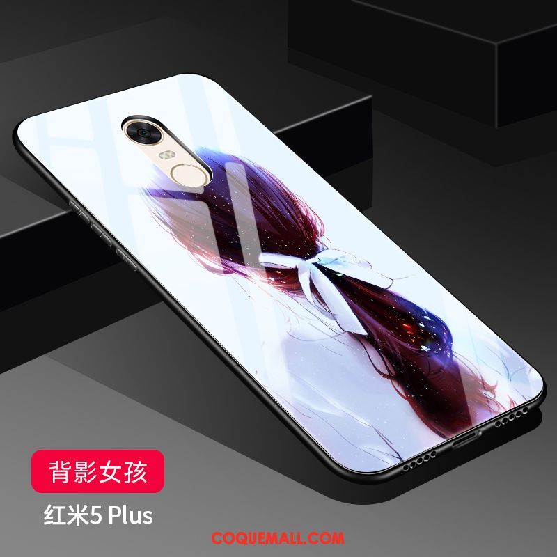 Étui Xiaomi Redmi 5 Plus Blanc Très Mince Miroir, Coque Xiaomi Redmi 5 Plus Rouge Silicone Beige