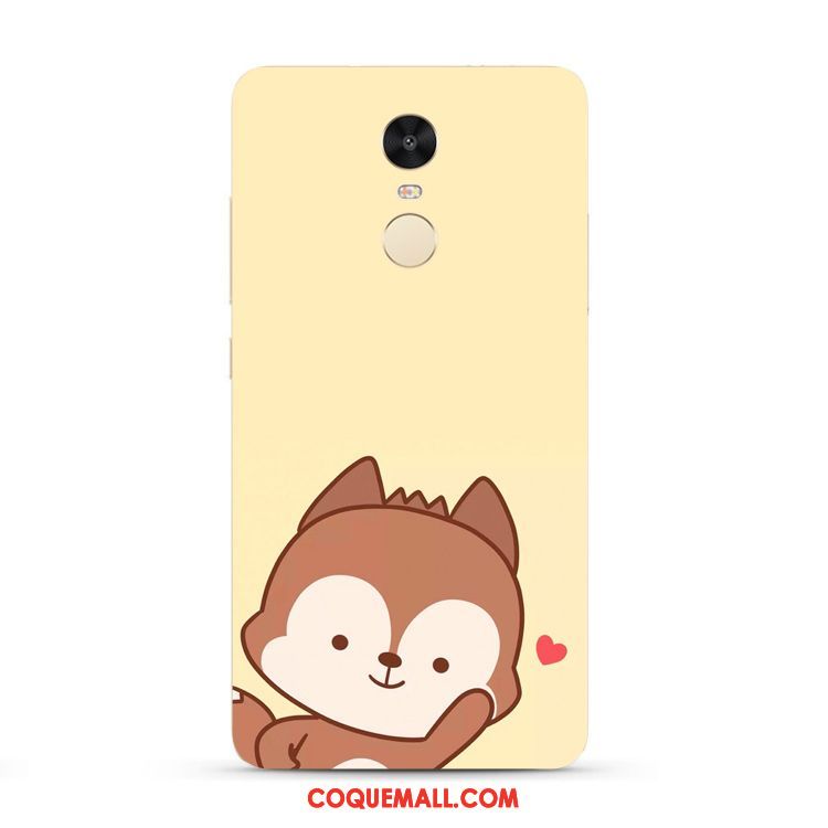 Étui Xiaomi Redmi 5 Plus Fluide Doux Petit Rat, Coque Xiaomi Redmi 5 Plus Rouge Jaune Beige