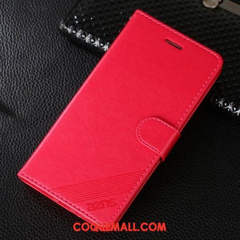 Étui Xiaomi Redmi 5 Plus Protection Incassable Rouge, Coque Xiaomi Redmi 5 Plus Étui En Cuir Silicone Beige