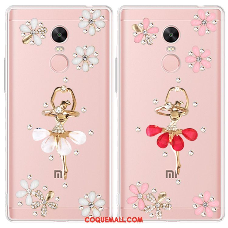 Étui Xiaomi Redmi 5 Plus Protection Petit Rose, Coque Xiaomi Redmi 5 Plus Téléphone Portable Rouge Beige