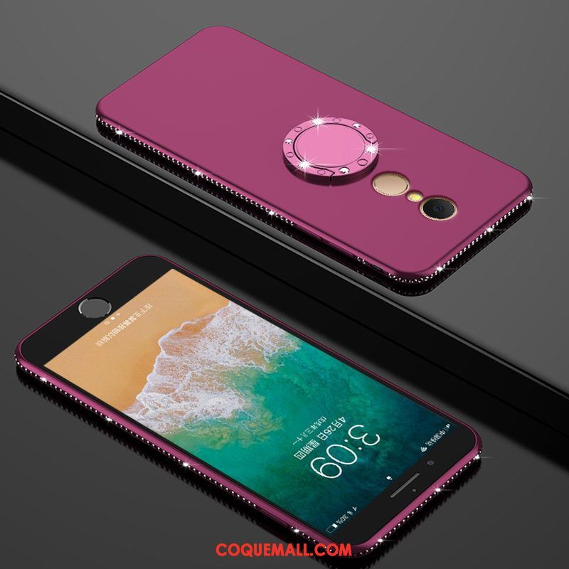Étui Xiaomi Redmi 5 Plus Violet Petit Tout Compris, Coque Xiaomi Redmi 5 Plus Net Rouge Téléphone Portable Beige