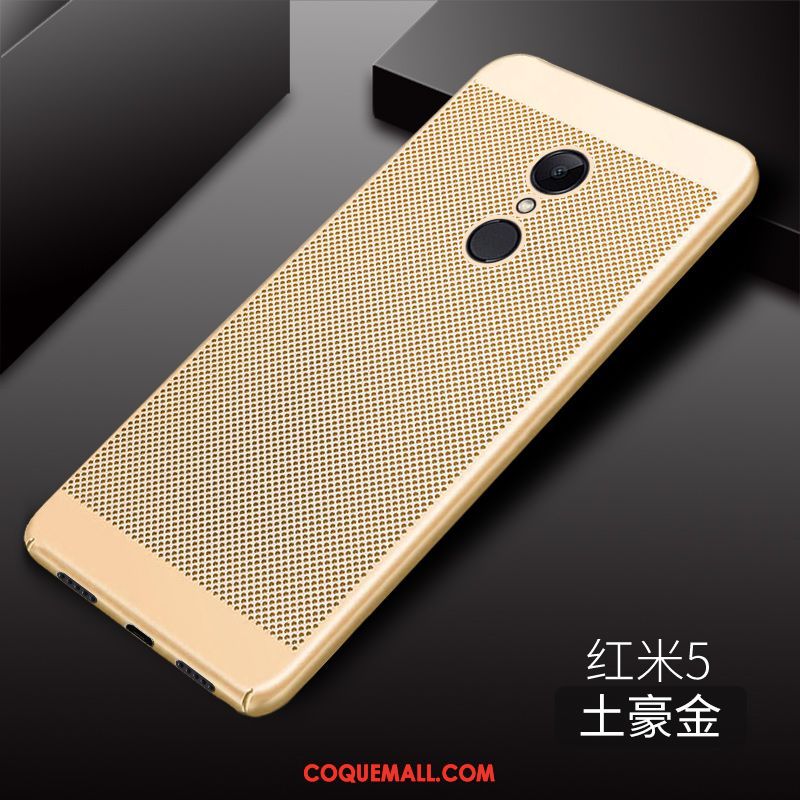 Étui Xiaomi Redmi 5 Rouge Modèle Fleurie Créatif, Coque Xiaomi Redmi 5 Respirant Incassable Beige