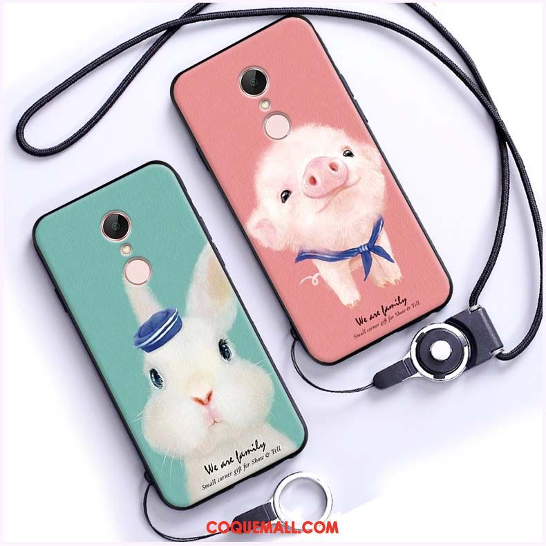 Étui Xiaomi Redmi 5 Rouge Petit Téléphone Portable, Coque Xiaomi Redmi 5 Silicone Ours Beige