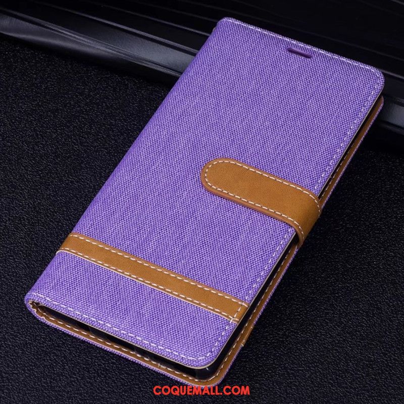 Étui Xiaomi Redmi 5 Étui En Cuir Téléphone Portable Petit, Coque Xiaomi Redmi 5 Violet Protection Beige