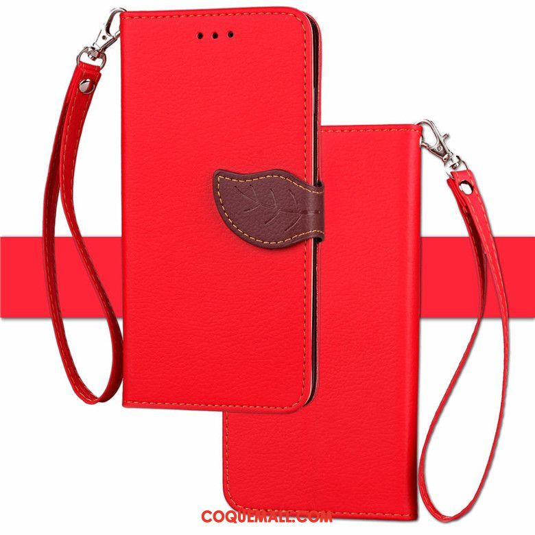 Étui Xiaomi Redmi 6 Créatif Étui En Cuir Protection, Coque Xiaomi Redmi 6 Incassable Rouge