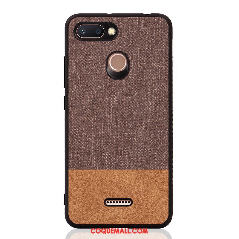 Étui Xiaomi Redmi 6 Personnalité Téléphone Portable Tout Compris, Coque Xiaomi Redmi 6 Silicone Incassable Braun Beige