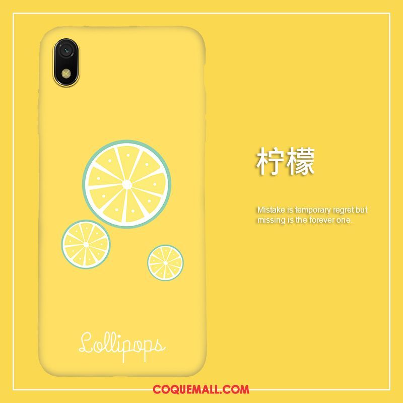 Étui Xiaomi Redmi 7a Incassable Nouveau Téléphone Portable, Coque Xiaomi Redmi 7a Charmant Personnalité Beige