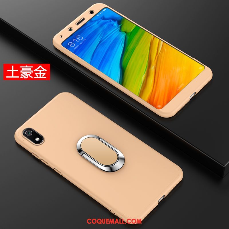 Étui Xiaomi Redmi 7a Tout Compris Rouge Très Mince, Coque Xiaomi Redmi 7a Net Rouge Personnalité Beige