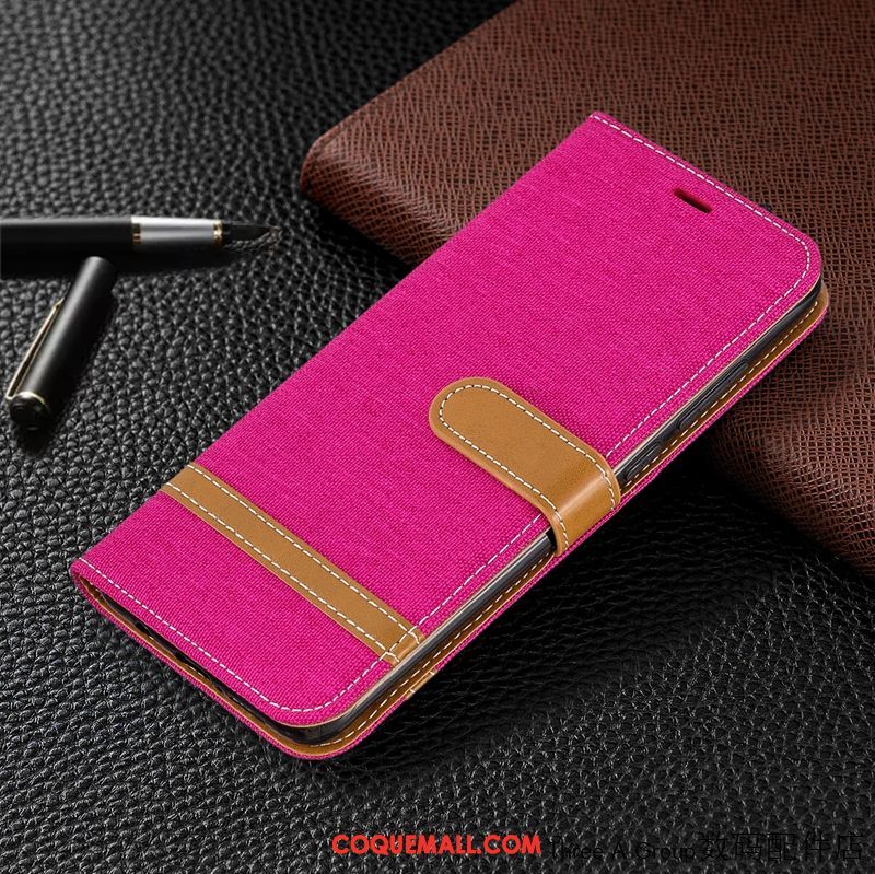 Étui Xiaomi Redmi 8 Business Incassable Téléphone Portable, Coque Xiaomi Redmi 8 Petit Rouge Beige