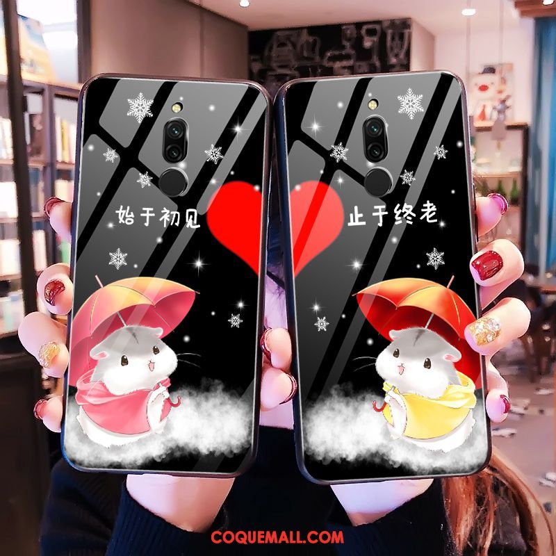 Étui Xiaomi Redmi 8 Miroir Tout Compris Rat, Coque Xiaomi Redmi 8 Mode Tendance Beige