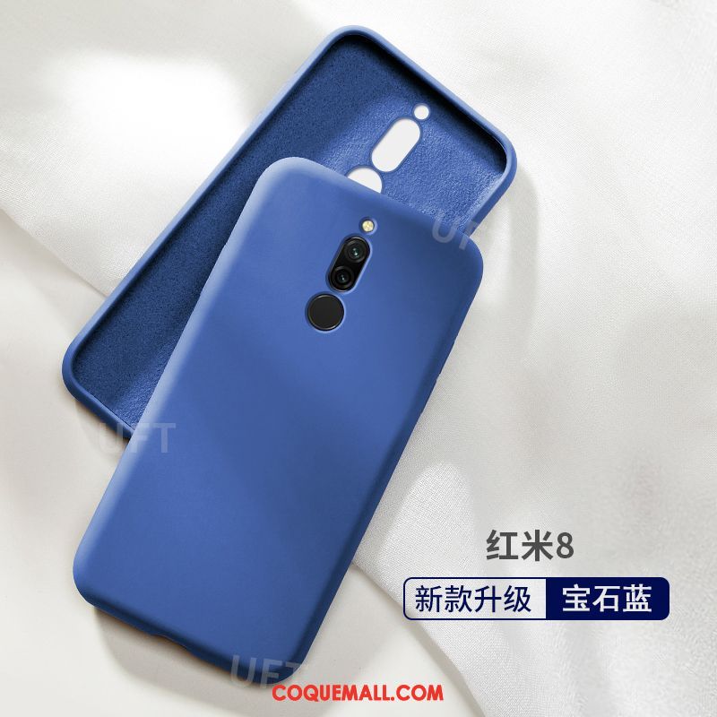 Étui Xiaomi Redmi 8 Net Rouge Téléphone Portable Silicone, Coque Xiaomi Redmi 8 Bleu Incassable Beige