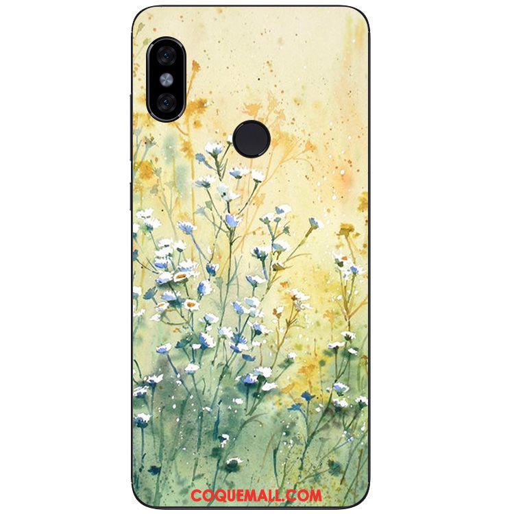 Étui Xiaomi Redmi Note 5 Art Rouge Peinture À L'huile, Coque Xiaomi Redmi Note 5 Silicone Protection Beige