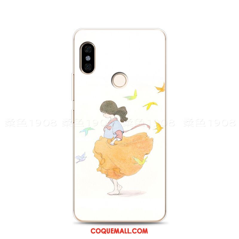 Étui Xiaomi Redmi Note 5 Blanc Frais Petit, Coque Xiaomi Redmi Note 5 Tout Compris Téléphone Portable Beige