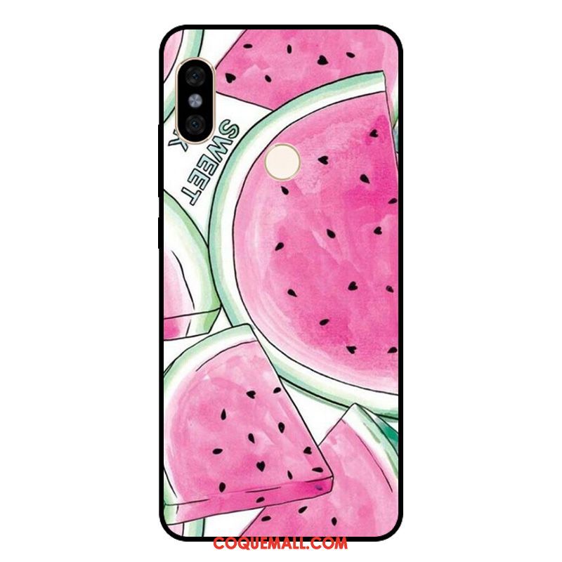 Étui Xiaomi Redmi Note 5 Citron Pastèque Art, Coque Xiaomi Redmi Note 5 Frais Incassable Beige