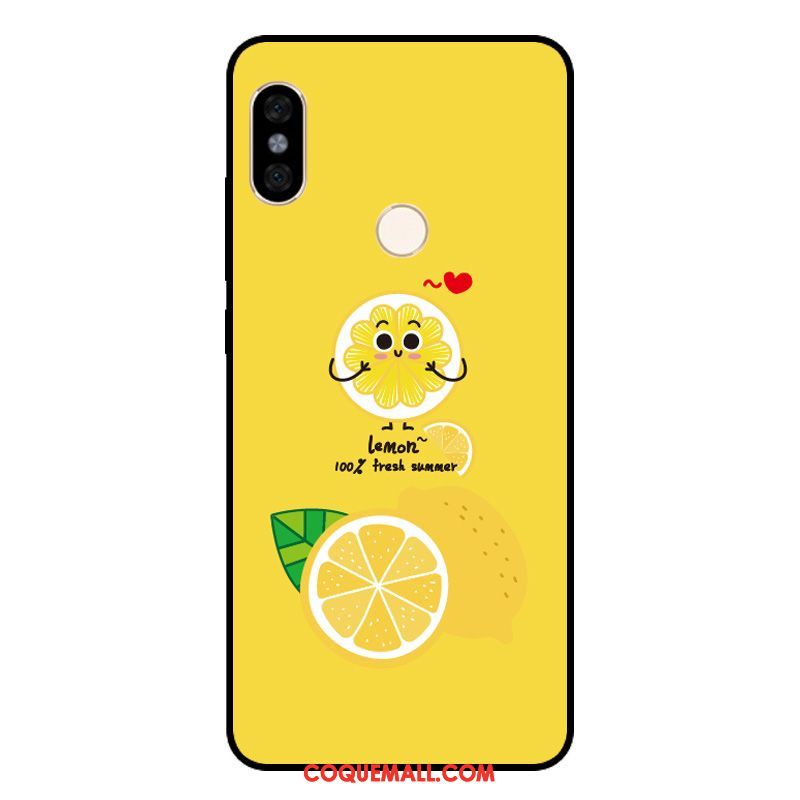 Étui Xiaomi Redmi Note 5 Jaune Citron Rouge, Coque Xiaomi Redmi Note 5 Petit Fruit Beige