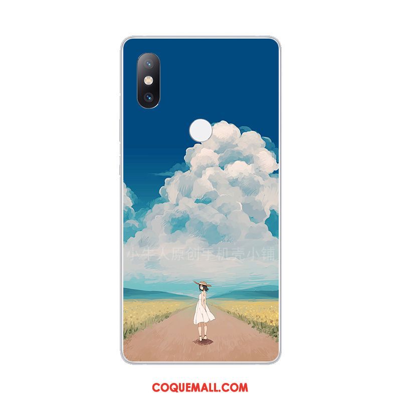 Étui Xiaomi Redmi Note 5 Rouge Simple Cœur, Coque Xiaomi Redmi Note 5 Téléphone Portable Bleu Beige