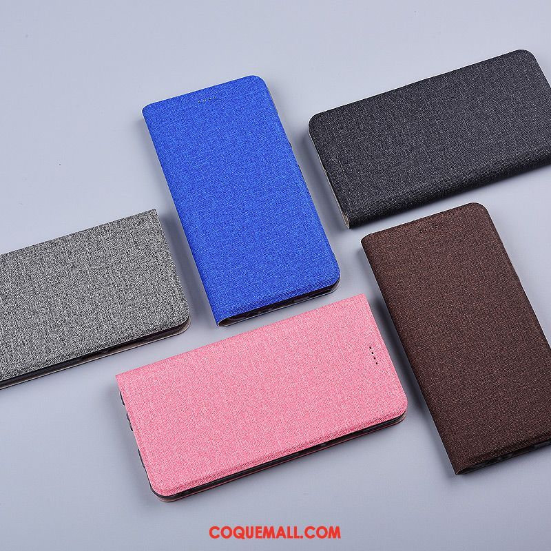 Étui Xiaomi Redmi Note 8 Pro Bleu Tout Compris Rouge, Coque Xiaomi Redmi Note 8 Pro Lin Protection Beige