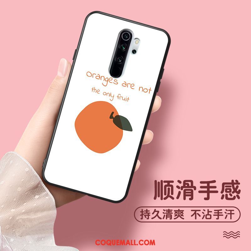 Étui Xiaomi Redmi Note 8 Pro Charmant Incassable Rouge, Coque Xiaomi Redmi Note 8 Pro Dessin Animé Téléphone Portable Orange Beige