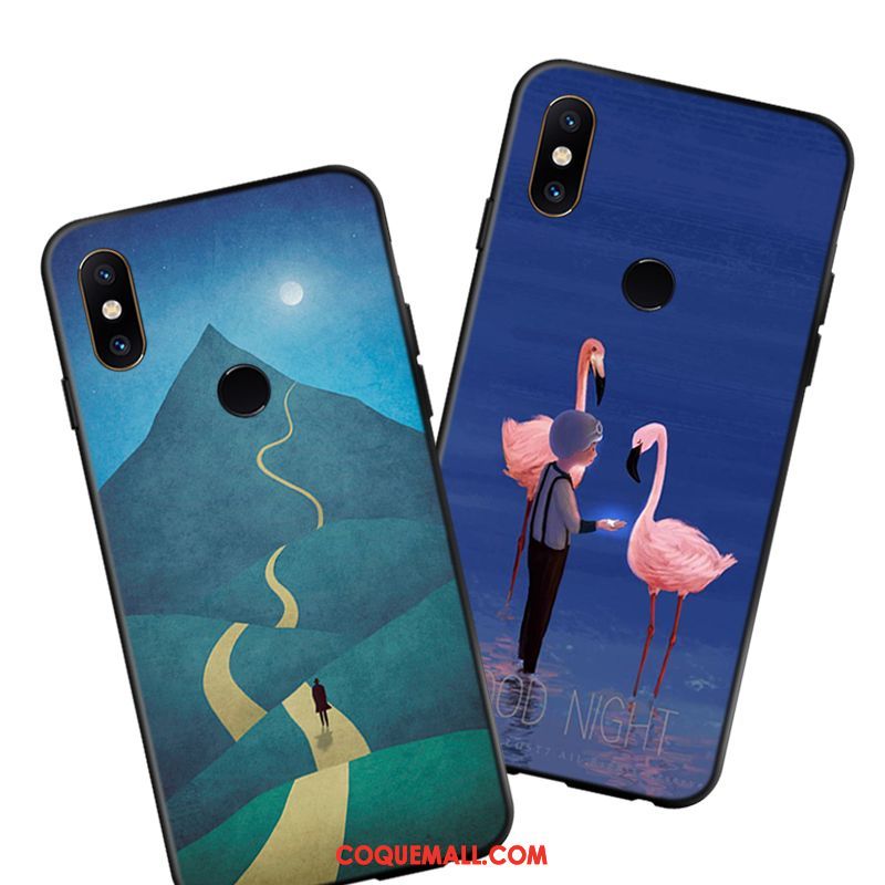 Étui Xiaomi Redmi S2 Abstrait Fluide Doux Silicone, Coque Xiaomi Redmi S2 Art Bleu Beige