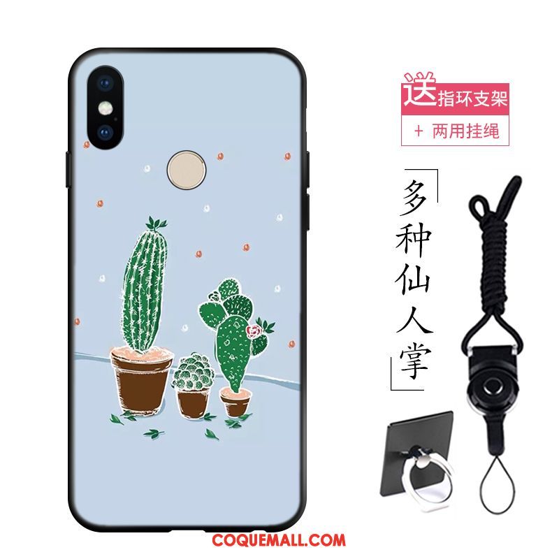 Étui Xiaomi Redmi S2 Frais Fluide Doux Bleu, Coque Xiaomi Redmi S2 Vert Petit Beige