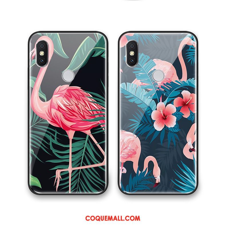 Étui Xiaomi Redmi S2 Frais Vert Silicone, Coque Xiaomi Redmi S2 Verre Créatif Beige