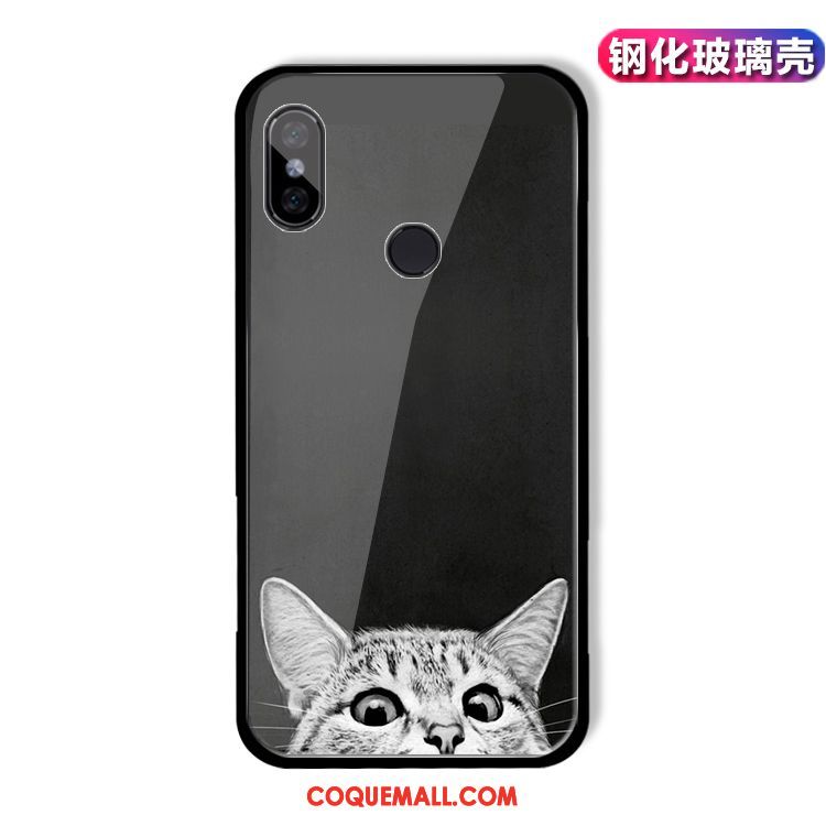 Étui Xiaomi Redmi S2 Rouge Chiens Téléphone Portable, Coque Xiaomi Redmi S2 Noir Chat Beige