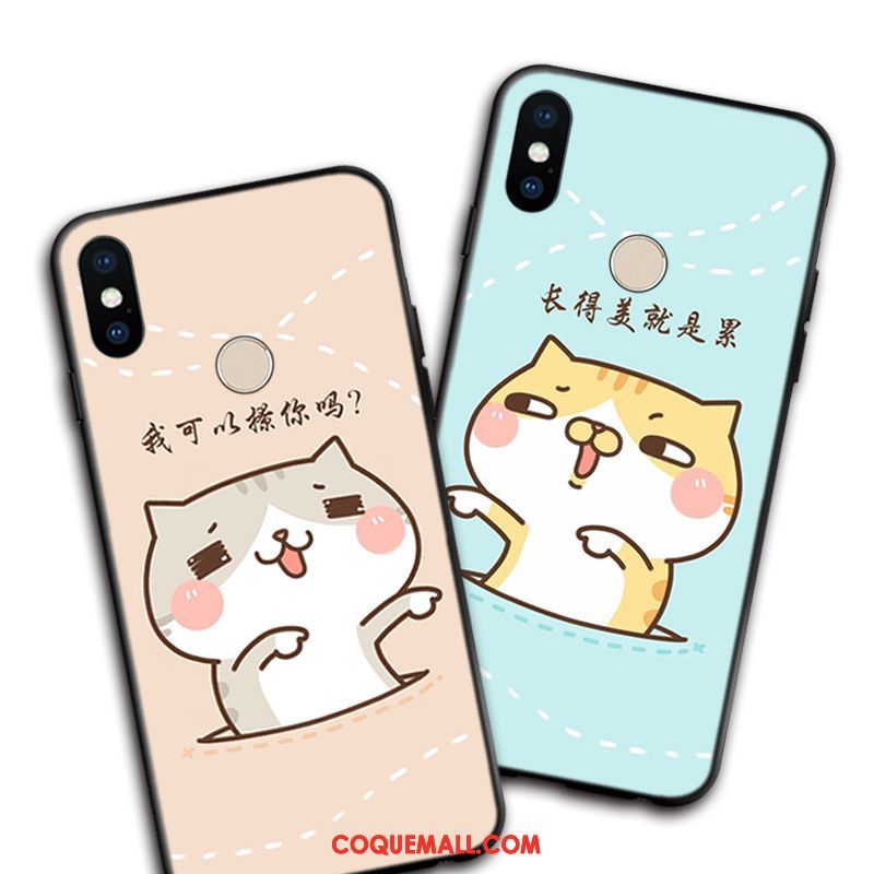 Étui Xiaomi Redmi S2 Silicone Téléphone Portable Dragon, Coque Xiaomi Redmi S2 Fluide Doux Bleu Beige