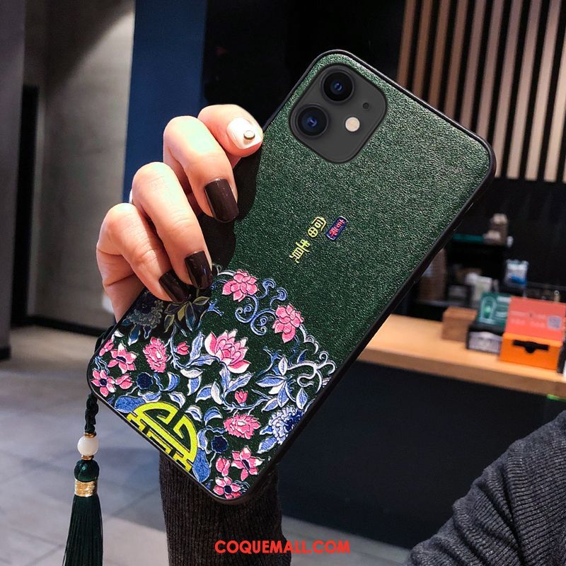 Étui iPhone 11 En Silicone Vert Soie Mulberry, Coque iPhone 11 Nouveau Téléphone Portable