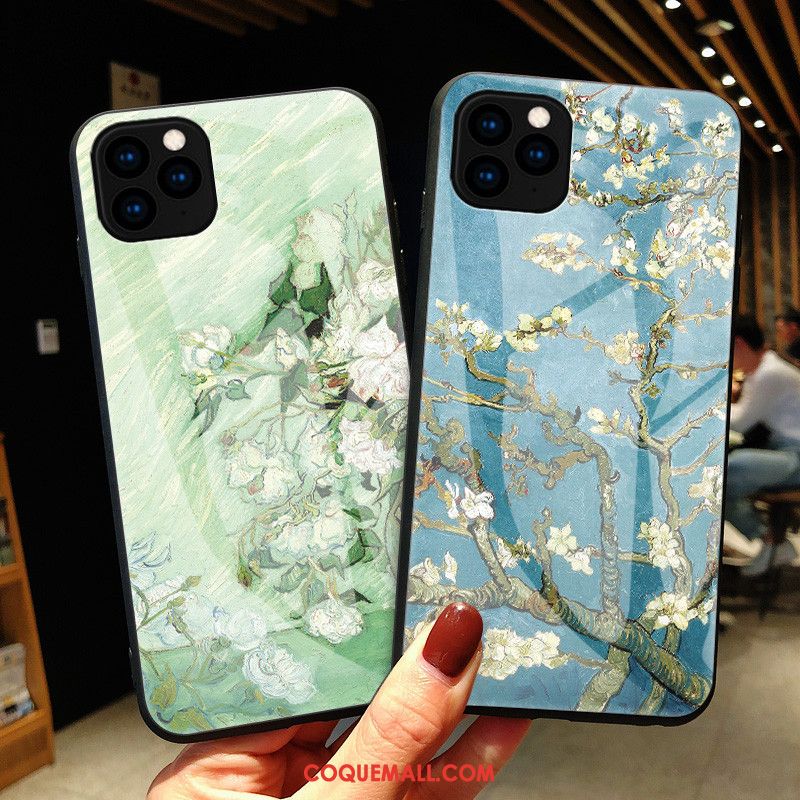 Étui iPhone 11 Pro Art Blanc Incassable, Coque iPhone 11 Pro Téléphone Portable Vert