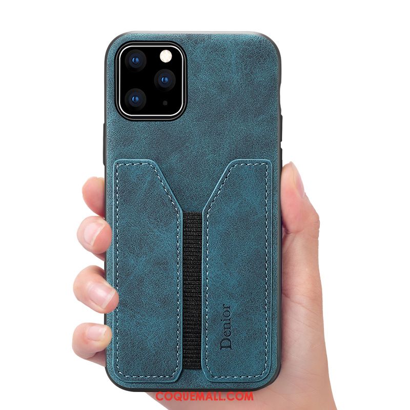 Étui iPhone 11 Pro Business Nouveau Tout Compris, Coque iPhone 11 Pro Bleu Portefeuille