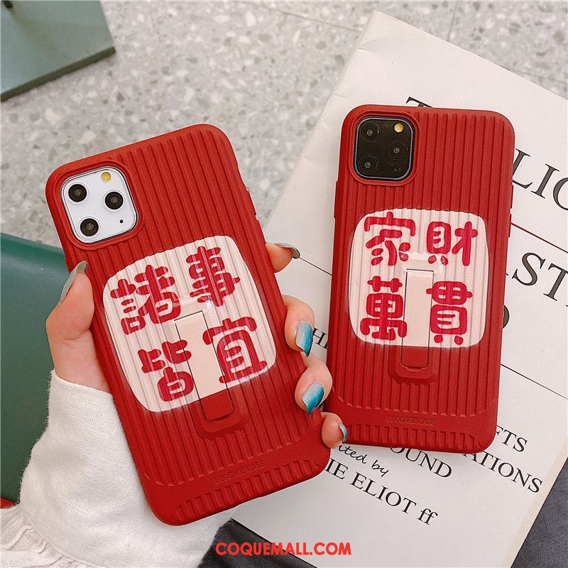 Étui iPhone 11 Pro Dimensionnel Amoureux Tendance, Coque iPhone 11 Pro Créatif Rouge